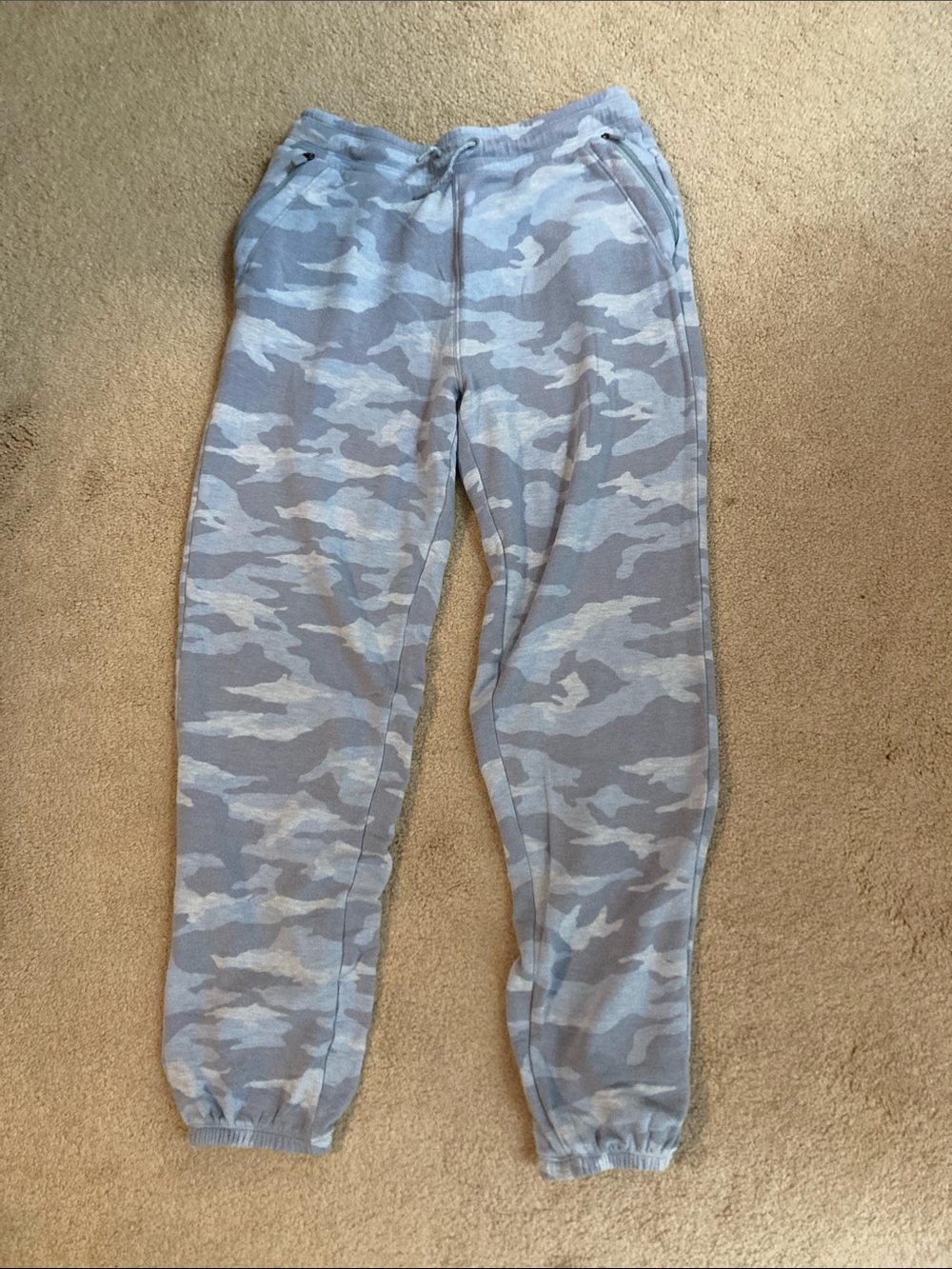 Athleta Kids Light Blue Camouflage Joggers